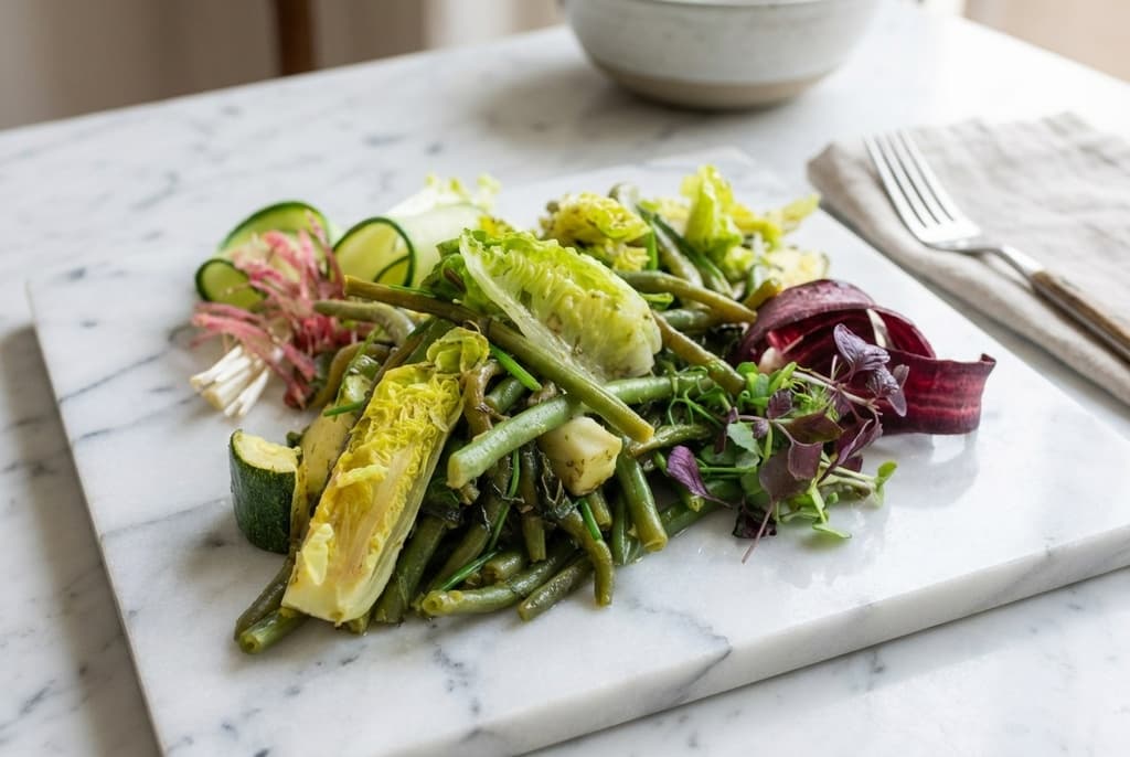 SALADE GO GREEN : SUCRINE / HARICOTS VERTS / COURGETTES / EDAMAME / AVOCAT