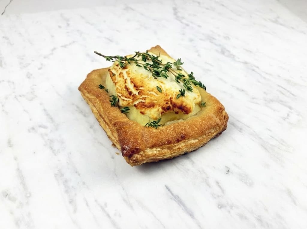 PÂTE FEUILLETÉE AUX POMMES / CHEVRE / THYM