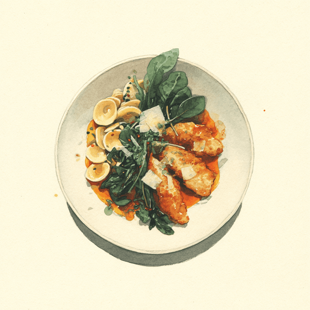 2 - 4P HAMBURGER DE VOLAILLE AU THYM, JUS BRUN AUX OIGNONS, COMPOTE DE POMMES ET FRUITS ROUGES, PUREE DE POMMES DE TERRE